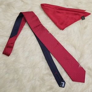 蘆Men's "Tommy Hilfiger" Tie and Pocket Square Set